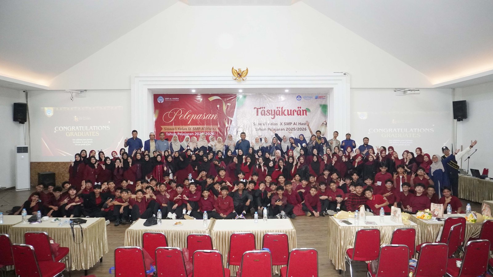 Tasyakuran Kelulusan Kelas IX SMP Al Hasra Tahun Pelajaran 2025/2026